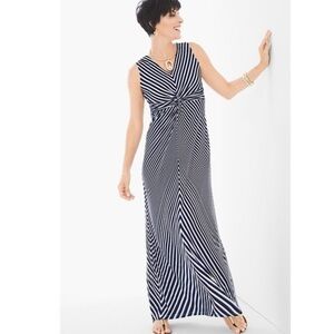 Chico’s Striped Maxi Dress